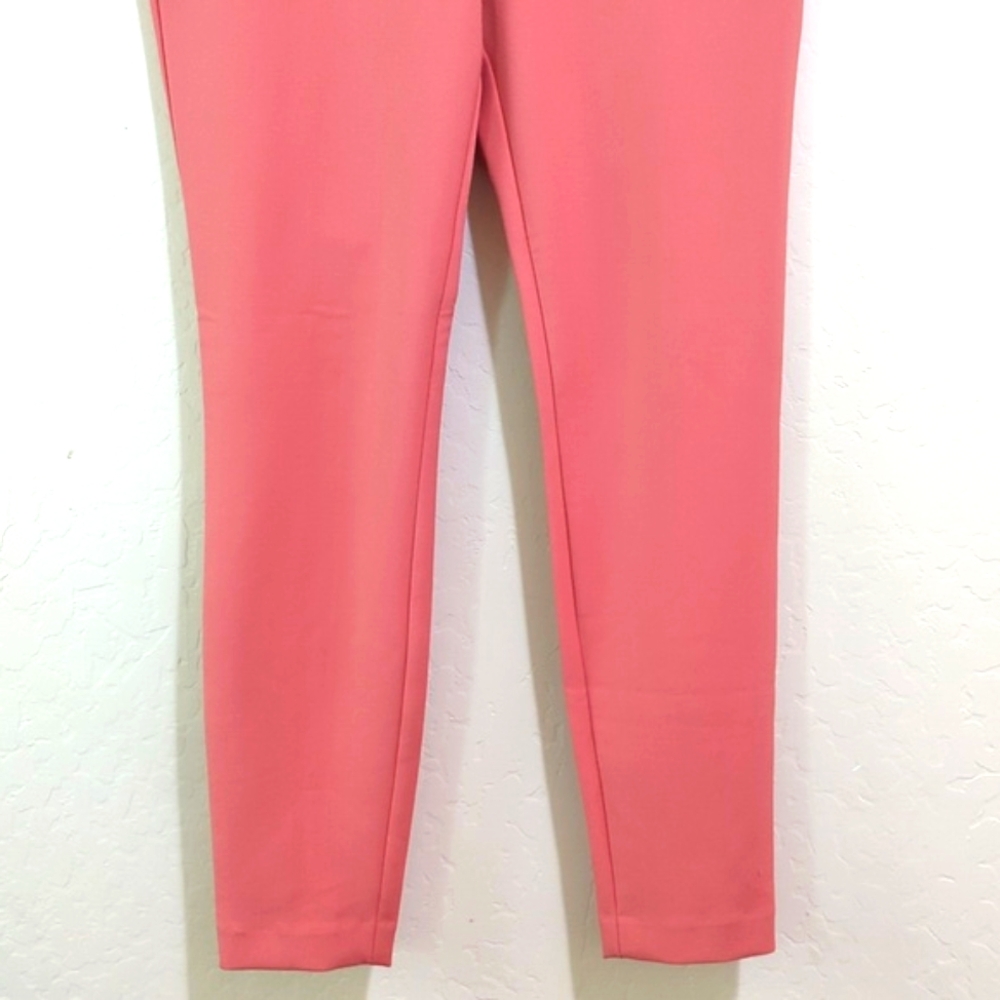LIKE NEW Express Extreme Stretch Mid Rise Skinny Pants in Salmon Size 8 Regular - Picture 5 of 11